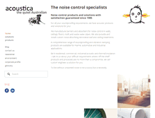 Tablet Screenshot of acoustica.com.au